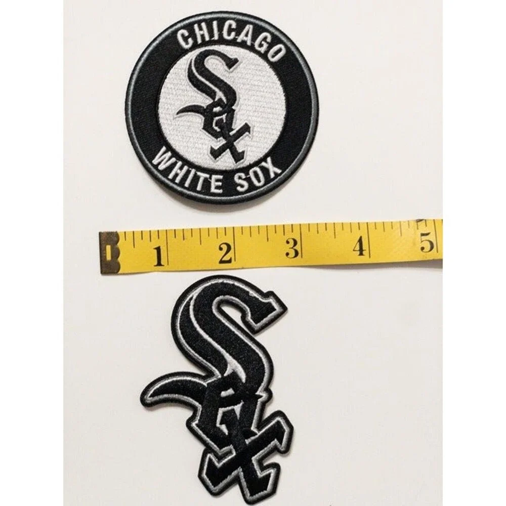 Set of Two Chicago White Sox Iron on Patches - Picture 1 of 1